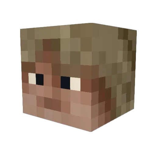 Skywalker46 Minecraft avatar head, 3D render