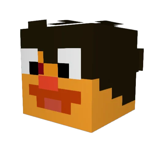 Skywalker504 Minecraft avatar head, 3D render