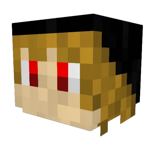 SkywardGamer64 Minecraft avatar head, 3D render