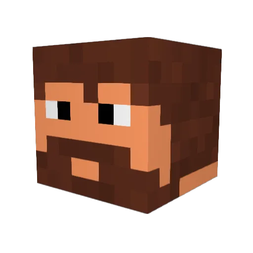 Skywhyraze Minecraft avatar head, 3D render