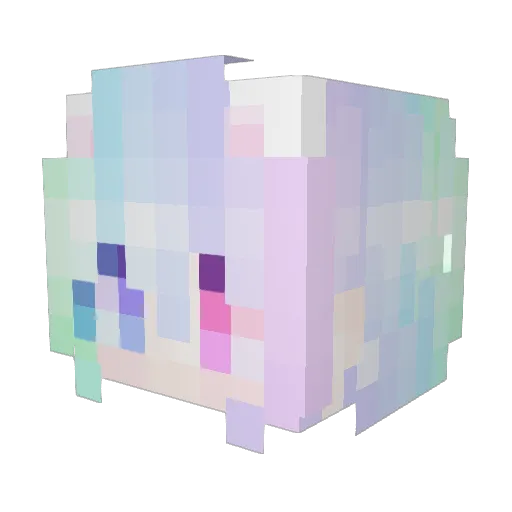 Skywings1 Minecraft avatar head, 3D render