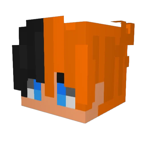 Skyy4k Minecraft avatar head, 3D render