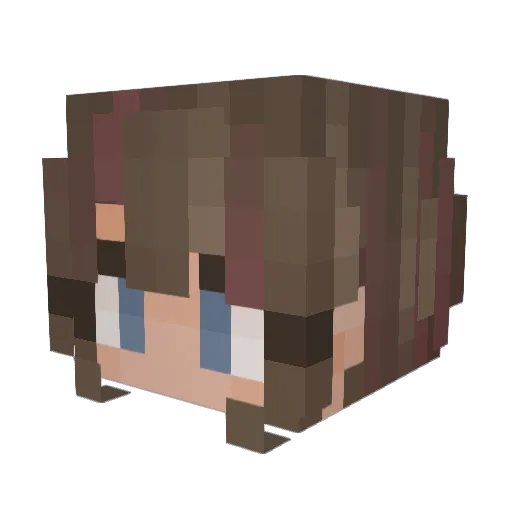 SkyyVader Minecraft avatar head, 3D render