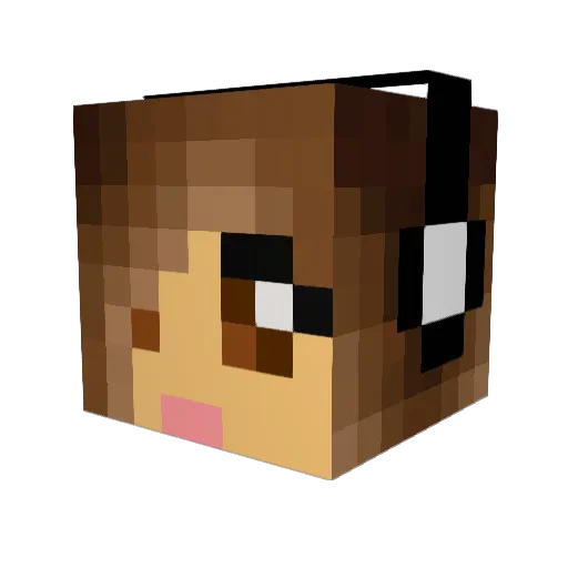 Skyyaston Minecraft avatar head, 3D render