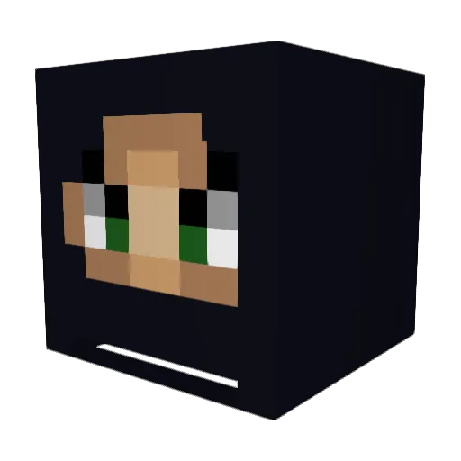 Skyydiver Minecraft avatar head, 3D render