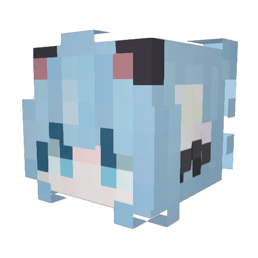 SkyyeeXD Minecraft avatar head, 3D render