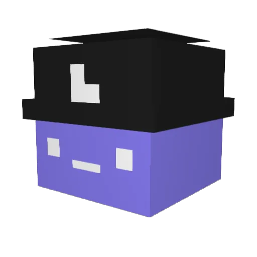 Skyyth Minecraft avatar head, 3D render