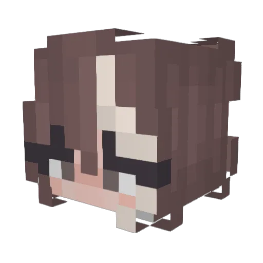 Skyzazu Minecraft avatar head, 3D render