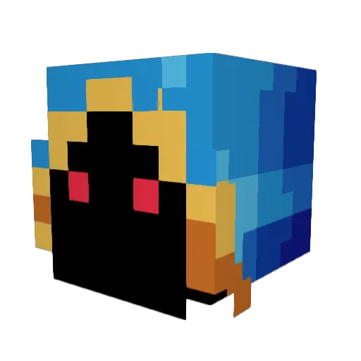 Skyzerth Minecraft avatar head, 3D render