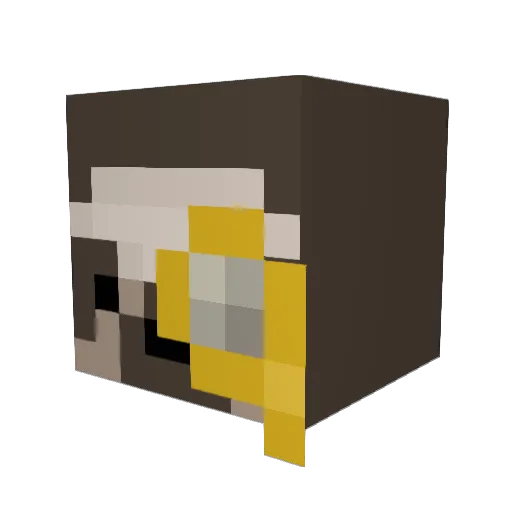Sl0thyMC Minecraft avatar head, 3D render