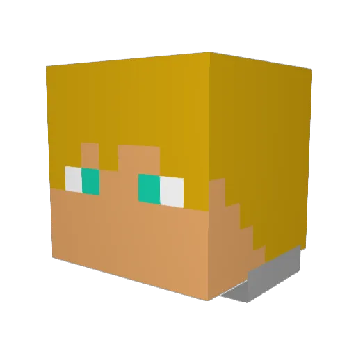 Sl1ckW1lly Minecraft avatar head, 3D render