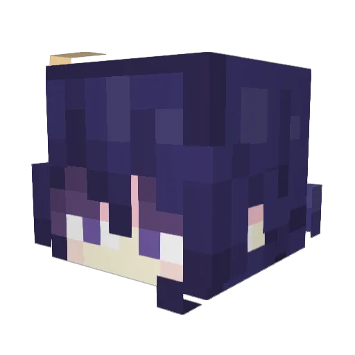 Sl3NNA Minecraft avatar head, 3D render