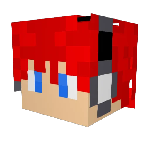 Sl4ndXDYT Minecraft avatar head, 3D render