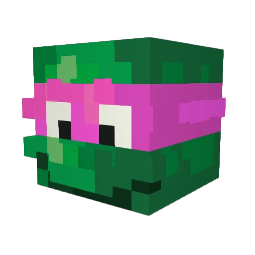 Sl6y Minecraft avatar head, 3D render