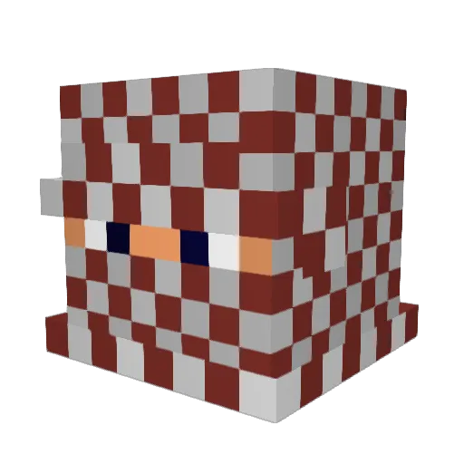 SlG_99 Minecraft avatar head, 3D render