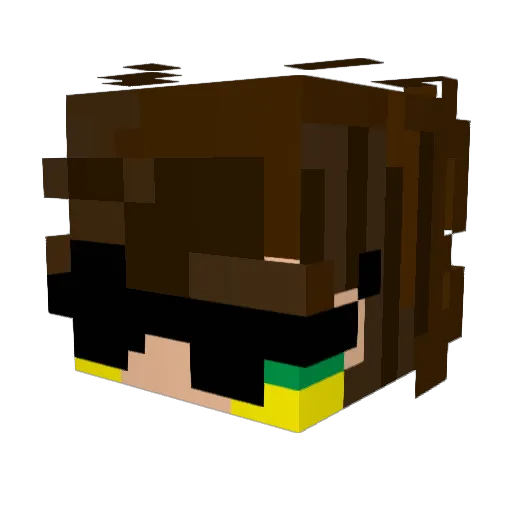 Sla325zx Minecraft avatar head, 3D render