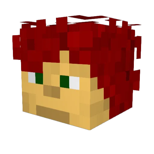 SlaY_F Minecraft avatar head, 3D render
