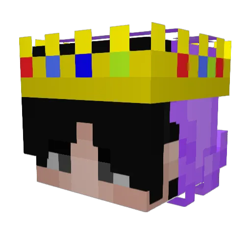 SlaYnGM Minecraft avatar head, 3D render
