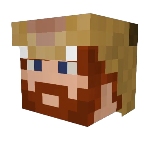 Slaash1017 Minecraft avatar head, 3D render