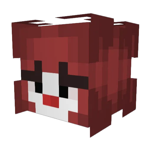 Slabbbbbb Minecraft avatar head, 3D render