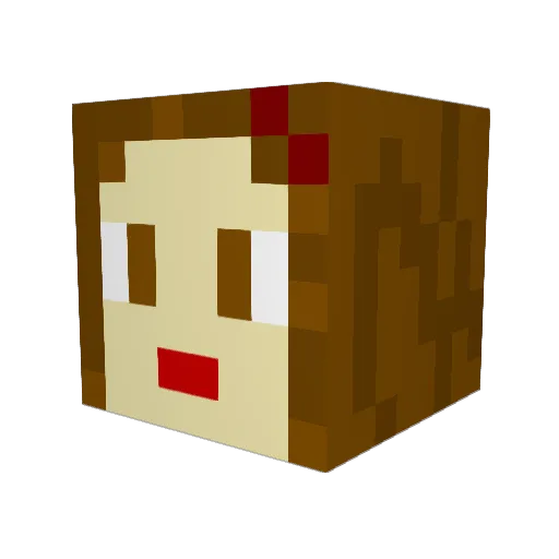 Slade1024 Minecraft avatar head, 3D render