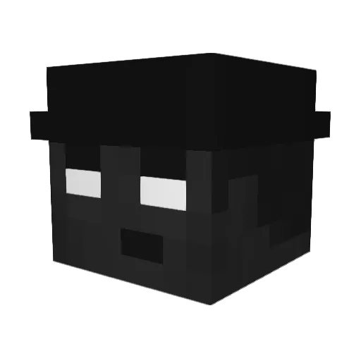 SladeAR Minecraft avatar head, 3D render