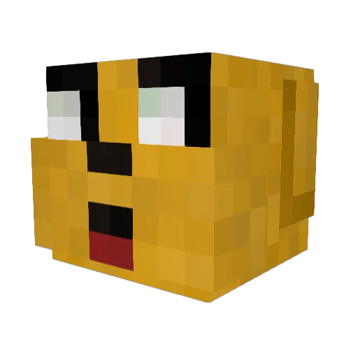 SladeJ77 Minecraft avatar head, 3D render
