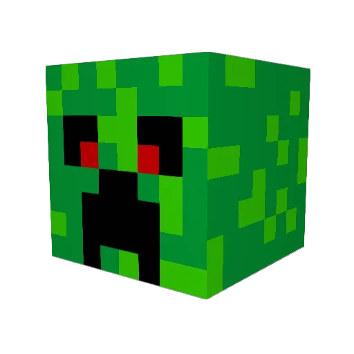 Sladofa Minecraft avatar head, 3D render
