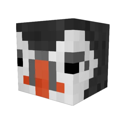 Slafkovsky8 Minecraft avatar head, 3D render