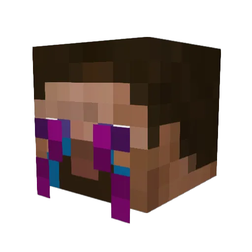 Slaiterz Minecraft avatar head, 3D render