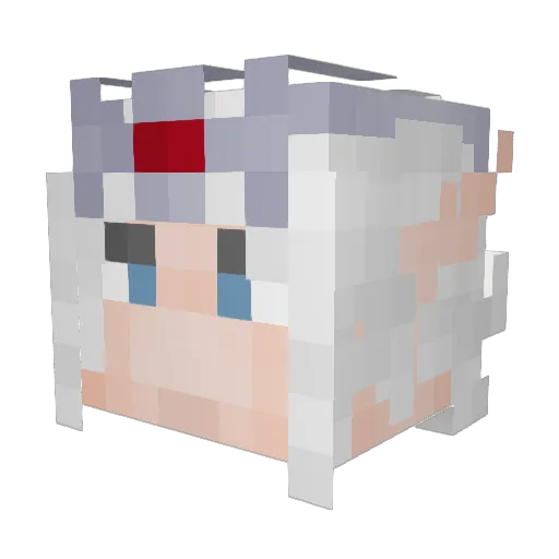 Slajder Minecraft avatar head, 3D render