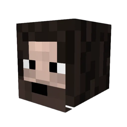 SlamRanch Minecraft avatar head, 3D render