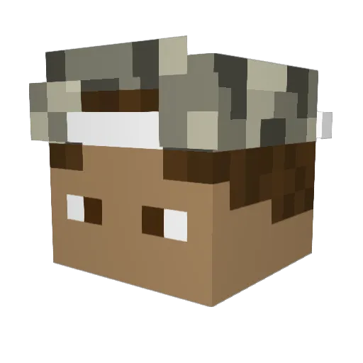 Slameron00 Minecraft avatar head, 3D render