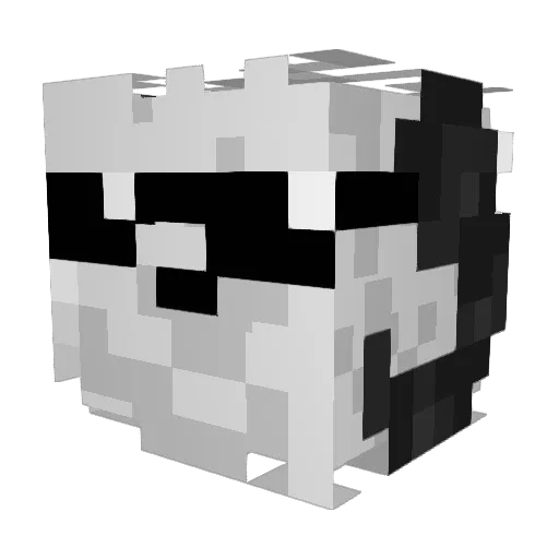Slamingoat Minecraft avatar head, 3D render