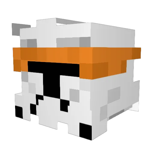 Slammy_D Minecraft avatar head, 3D render