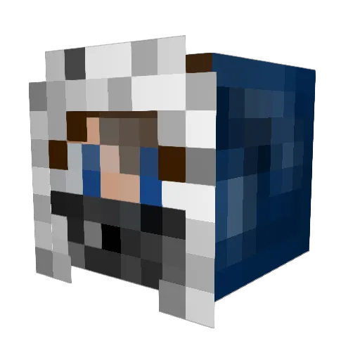 Slamrit Minecraft avatar head, 3D render