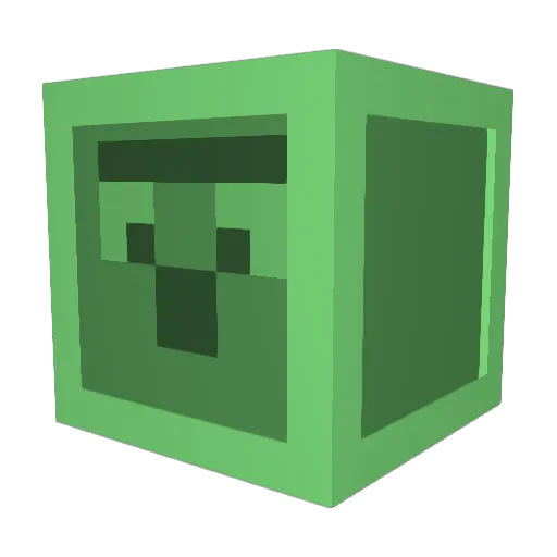 Slancx Minecraft avatar head, 3D render
