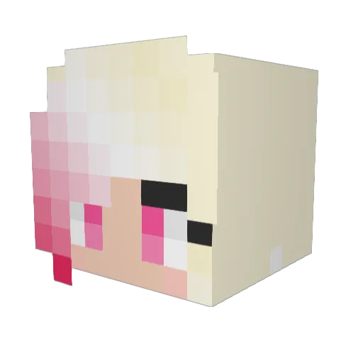 SlapARat Minecraft avatar head, 3D render