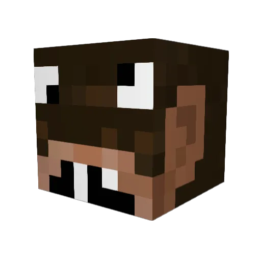 SlapTheJearBear Minecraft avatar head, 3D render