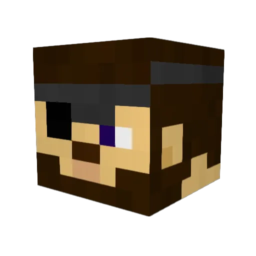 Slapmaster5000 Minecraft avatar head, 3D render