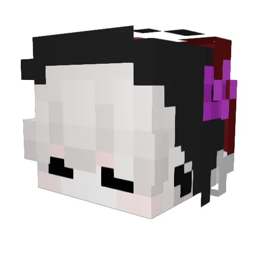 Slaqerr Minecraft avatar head, 3D render