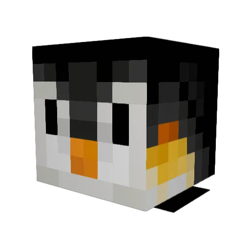 Slardrei Minecraft avatar head, 3D render