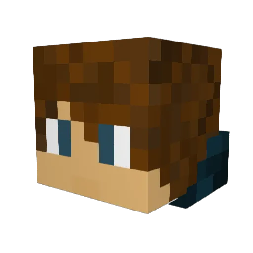Slarenon Minecraft avatar head, 3D render