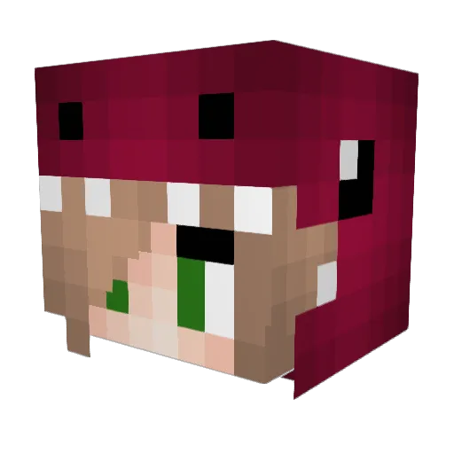 Slarriet Minecraft avatar head, 3D render