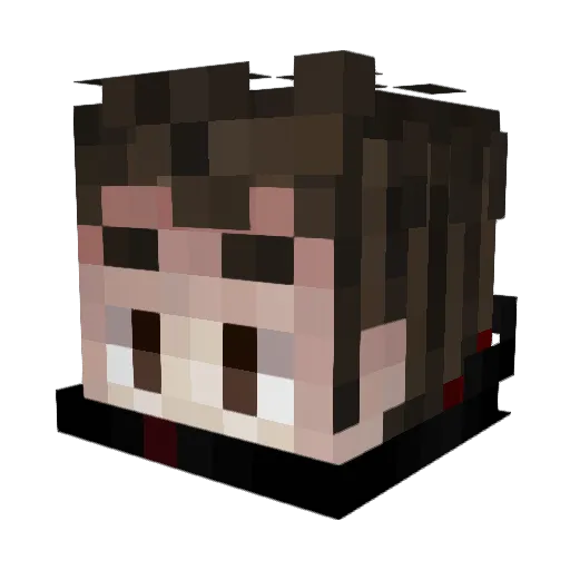 SlaserWT Minecraft avatar head, 3D render