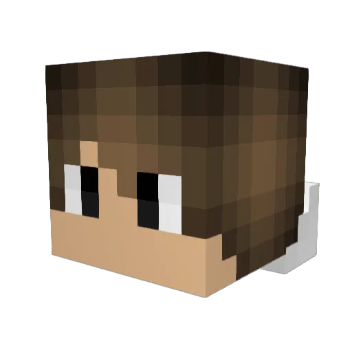 Slash12340 Minecraft avatar head, 3D render