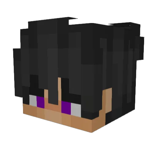 SlashHD Minecraft avatar head, 3D render