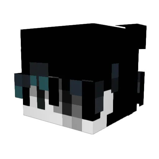 SlashMatic Minecraft avatar head, 3D render