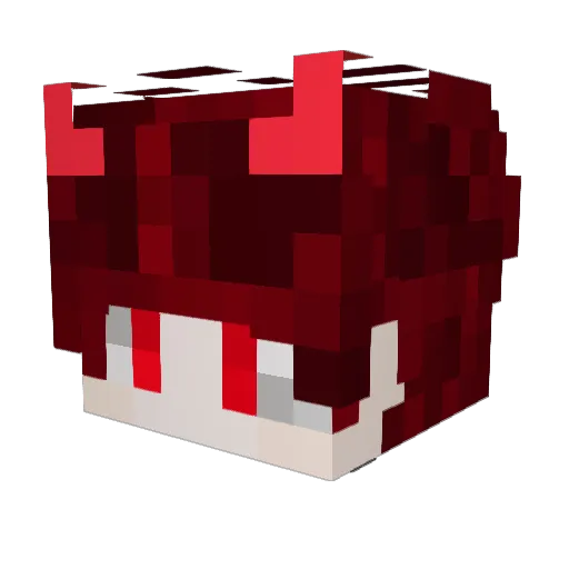 SlashVT Minecraft avatar head, 3D render