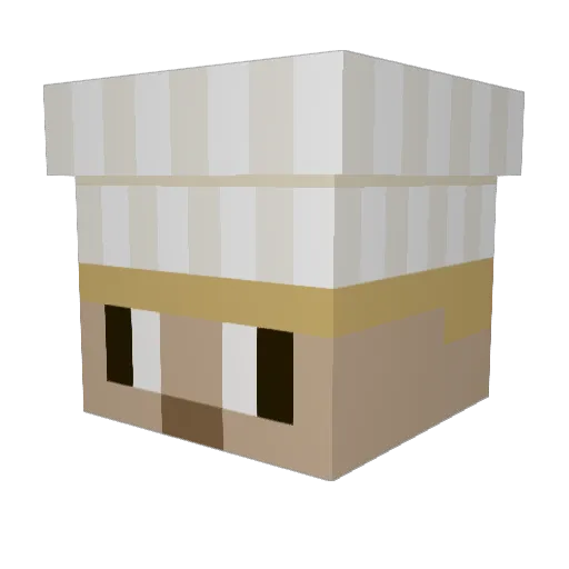 SlashedOnYt Minecraft avatar head, 3D render